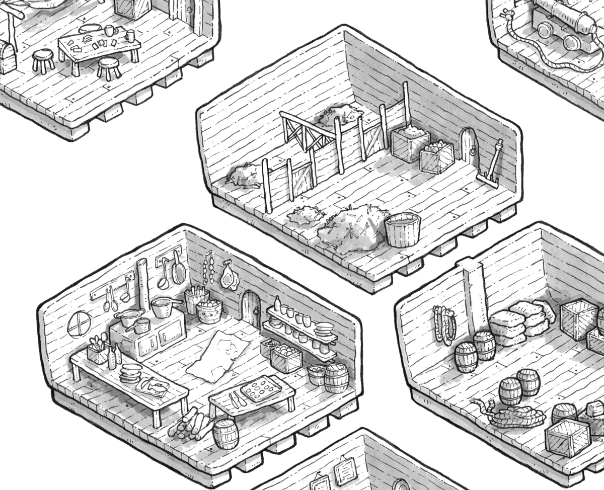 Adventure Islands Rooms commission artwork