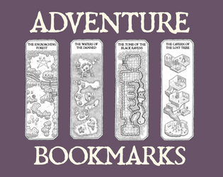 Four Adventure Bookmarks
